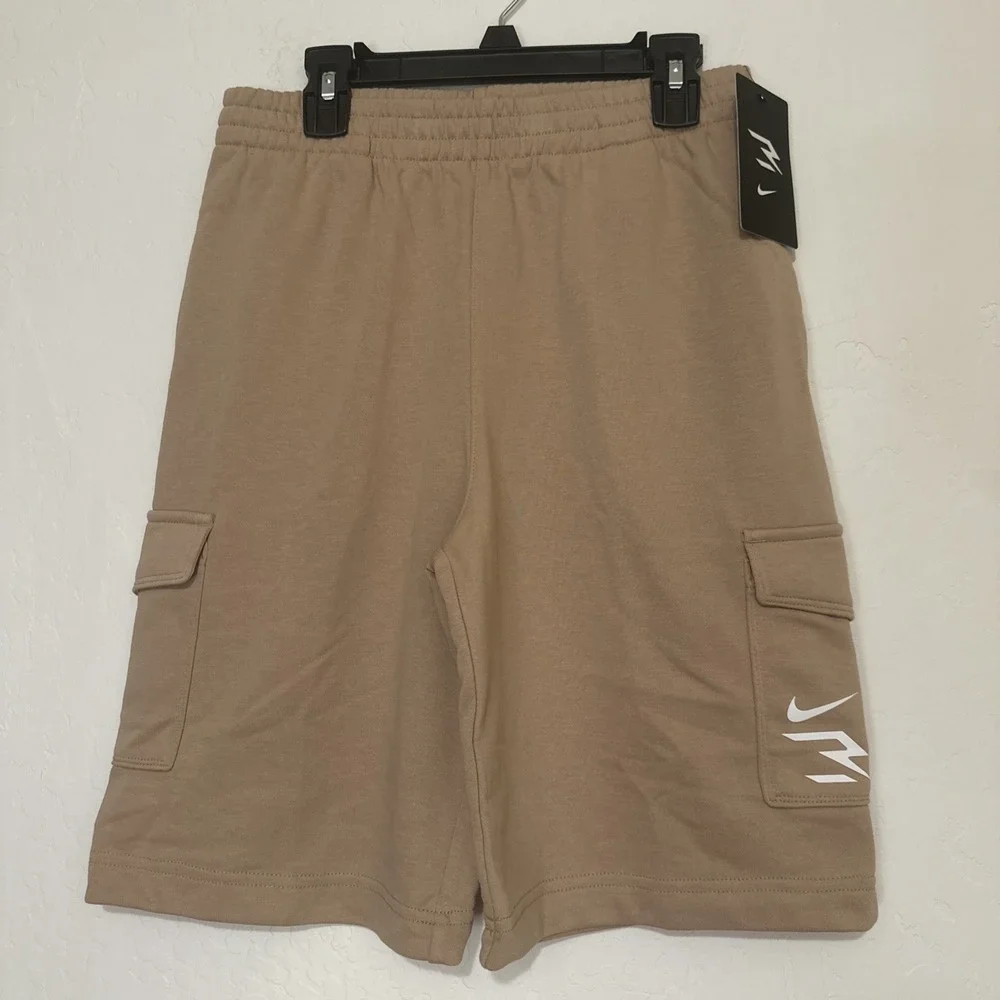 Nike 3Brand Tan Brown Hemp Colored Boys‎ Shorts Size Large